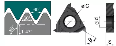 Резьбовые пластины Пластины резьбовые NPT (дюймовая коническая резьба c углом профиля 60 град. и конус 1:16)